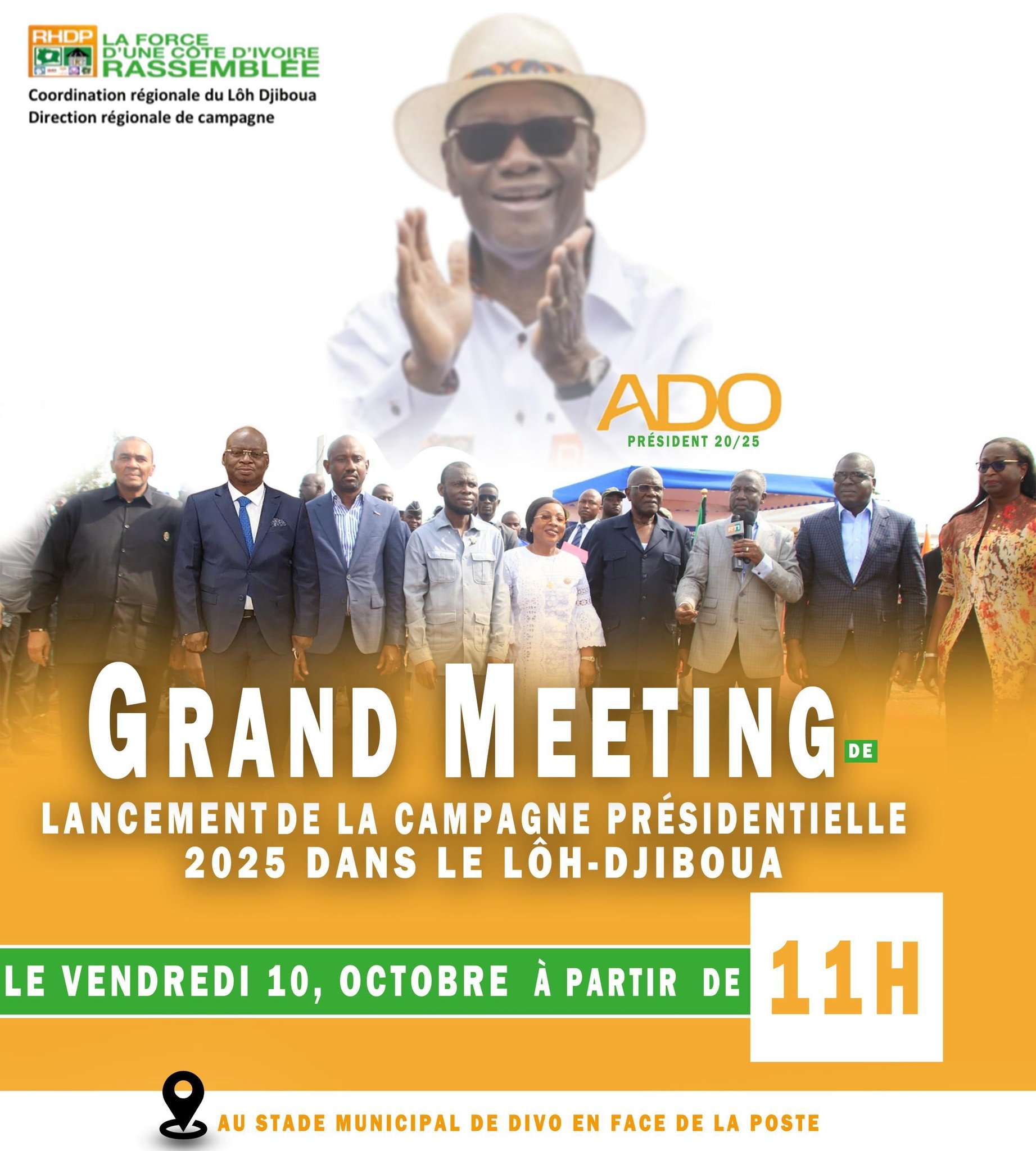 GRAND MEETING - Lancement de la campagne présidentielle 2025 dans le Lôh-Djiboua