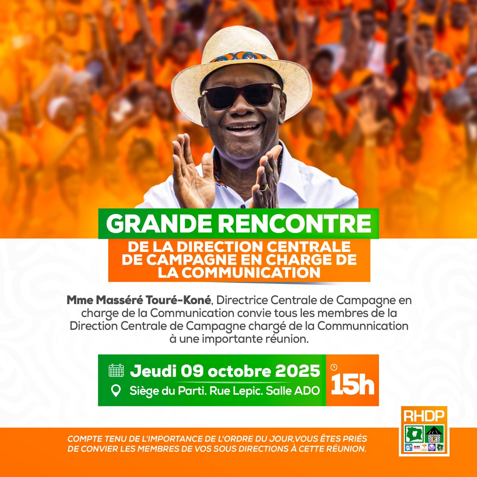 GRANDE RENCONTRE DE LA DIRECTION CENTRALE DE CAMPAGNE EN CHARGE DE LA COMMUNICATION