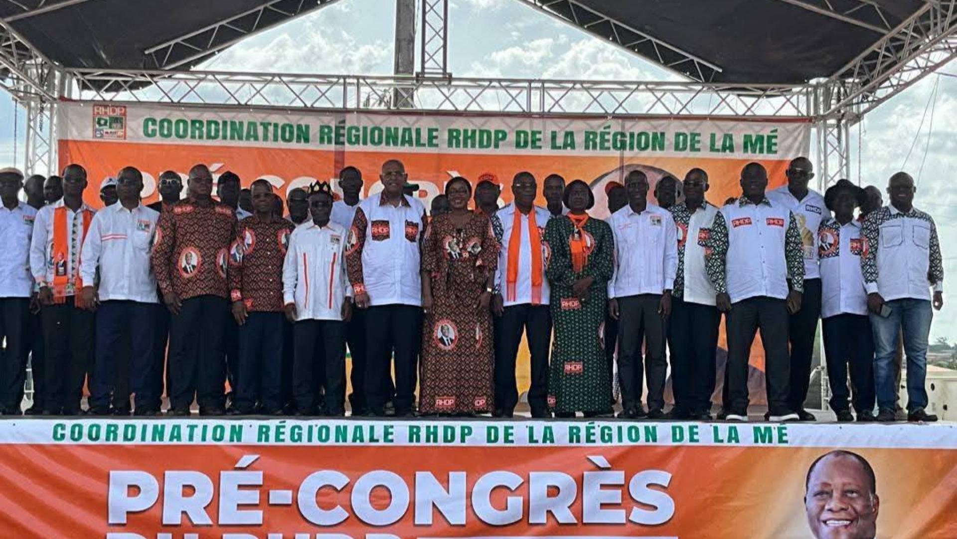 PRÉ-CONGRÈS DU RHDP DE LA RÉGION DE LA MÉ 