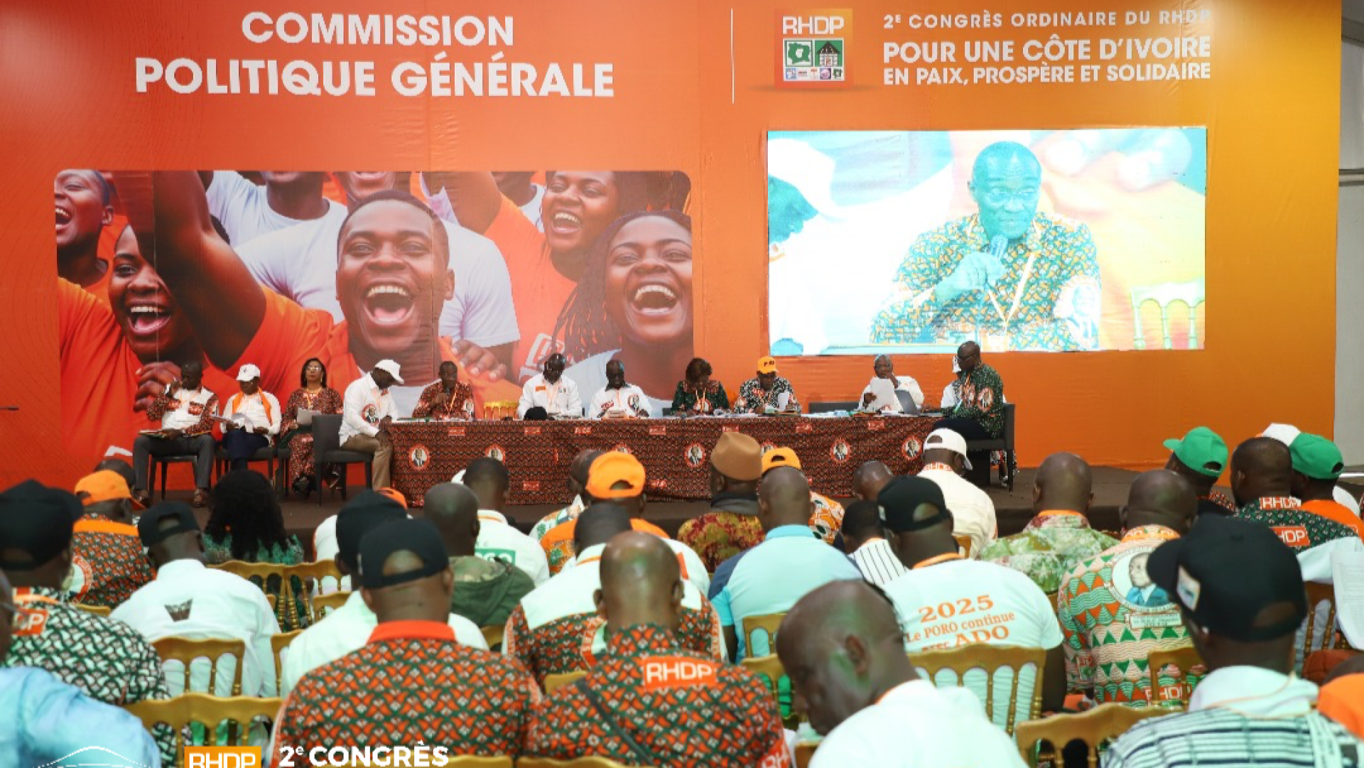 Congrès du RHDP : Une Première Journée axée sur la Mobilisation et la Candidature d'Alassane Ouattara