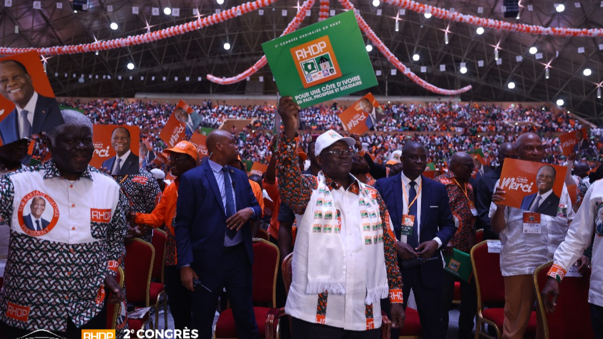 Congrès du RHDP : Une Première Journée axée sur la Mobilisation et la Candidature d'Alassane Ouattara