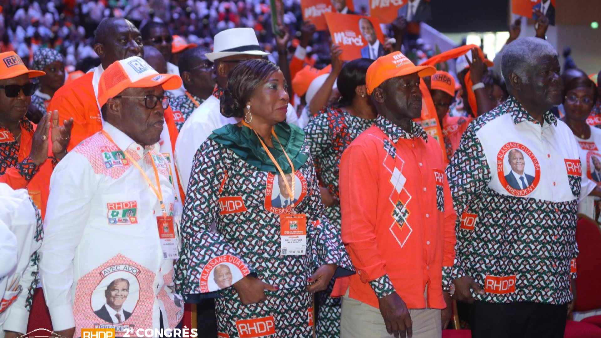 Congrès du RHDP : Une Première Journée axée sur la Mobilisation et la Candidature d'Alassane Ouattara