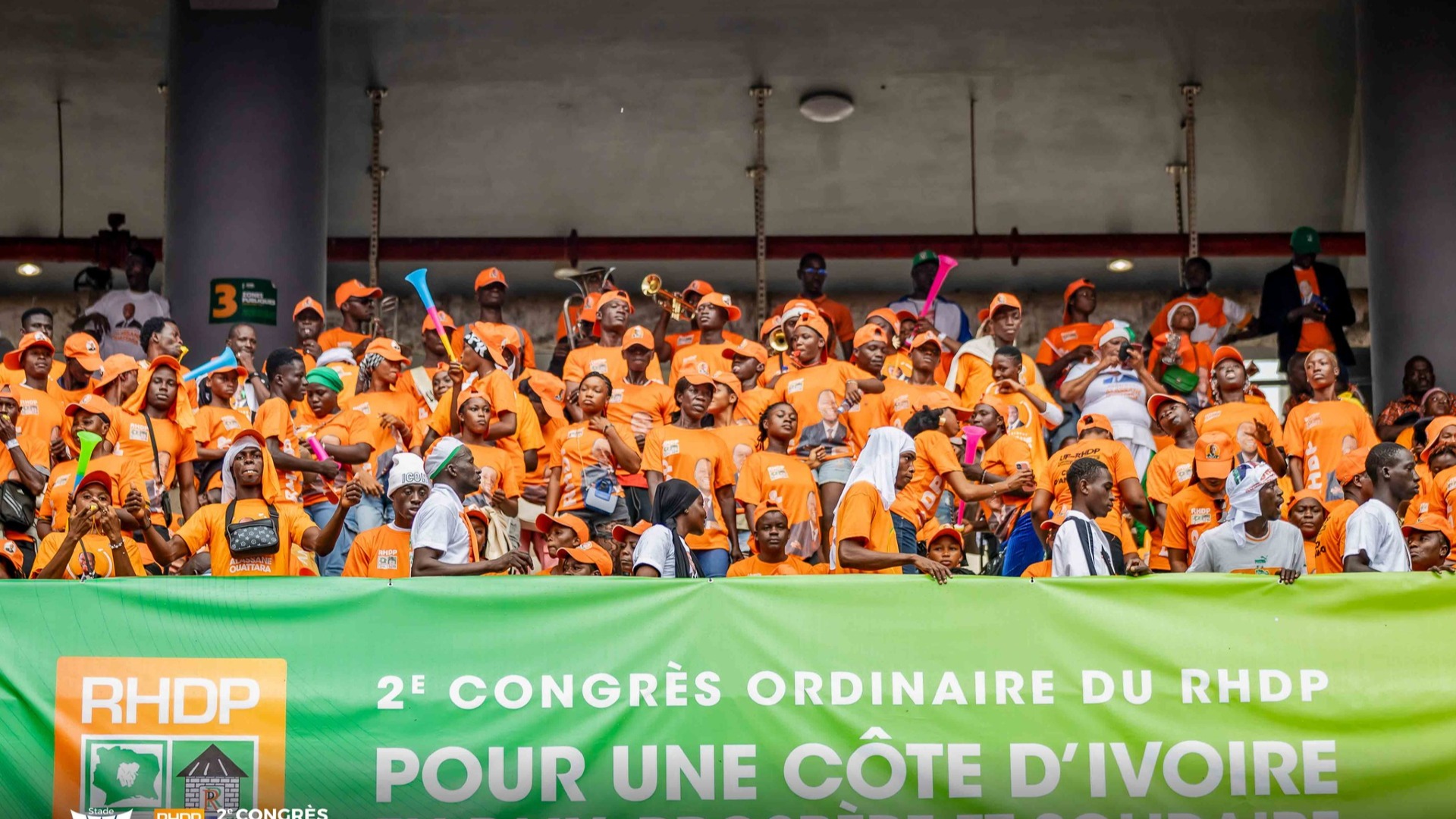 La deuxième et dernière journée du 2ème congrès ordinaire du Rassemblement des Houphouëtistes pour la Démocratie et la Paix (RHDP)